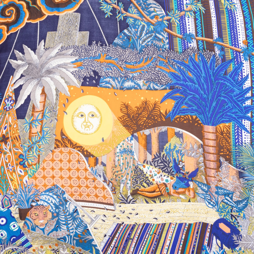 Хустка жіноча з принтом атлас різнокольорова БОННІ 380-493, фото 3