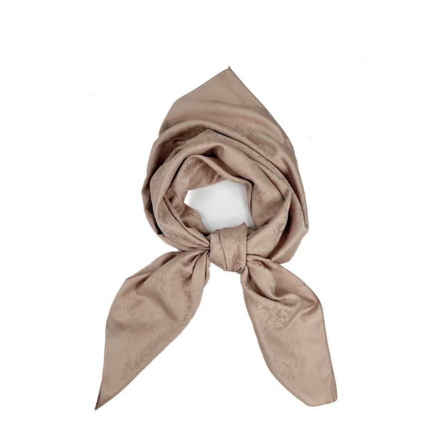 Хустка жіноча з принтом однотонна віскоза бежева ТЕРЕСА 472-976, фото 1