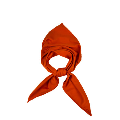 Хустка жіноча однотонна атлас помаранчева HEIDI 577-756 Хустка жіноча однотонна атлас помаранчева HEIDI 577-756