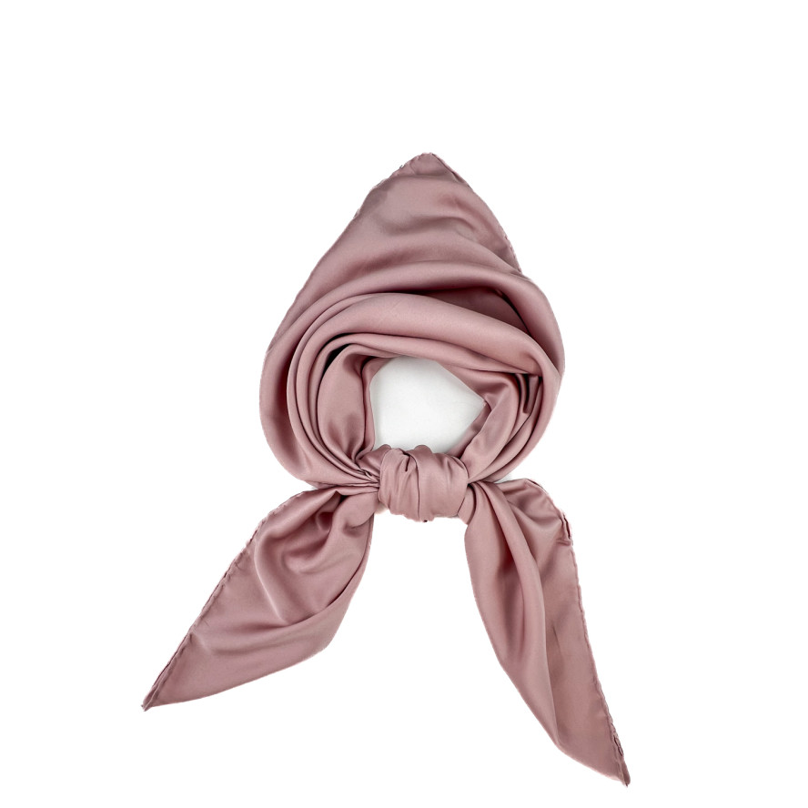 Хустка жіноча однотонна атлас бежева HEIDI 577-770, фото 1