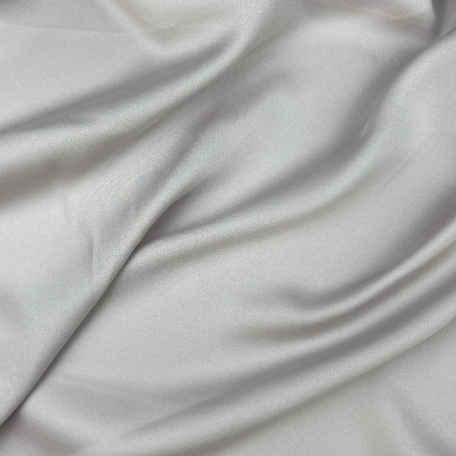 Хустка жіноча однотонна атлас сіра HEIDI 577-787, фото 3