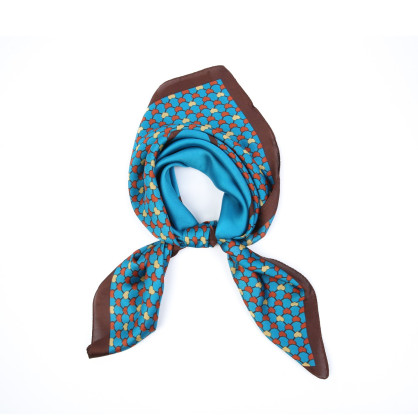 Хустка жіноча з принтом атлас різнокольорова ЕЛЕОНОРА 714-854 Хустка жіноча з принтом атлас різнокольорова ЕЛЕОНОРА 714-854