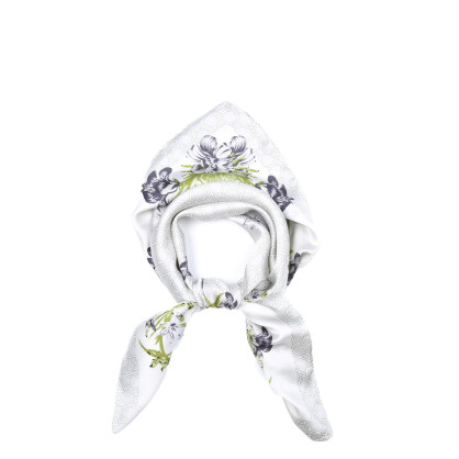 Хустка жіноча з принтом атлас різнокольорова ДЖУСАНО 747-678