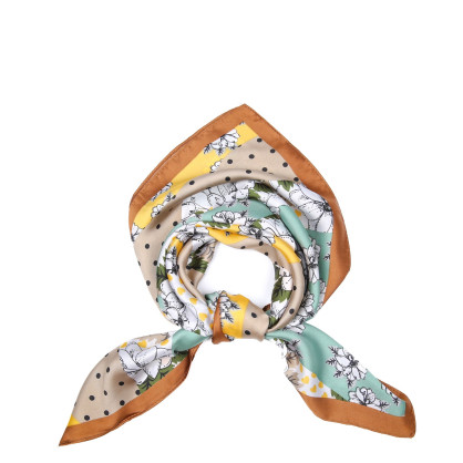 Хустка жіноча з принтом атлас різнокольорова КІОДЖА 747-784 Хустка жіноча з принтом атлас різнокольорова КІОДЖА 747-784