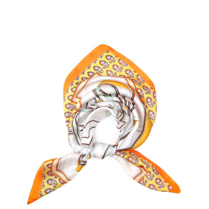 Хустка жіноча з принтом атлас різнокольорова РОТОНЕ 747-807 Хустка жіноча з принтом атлас різнокольорова РОТОНЕ 747-807