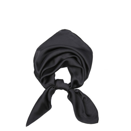 Платок женский однотонный атлас черный ROSEMARY 747-975 Платок женский однотонный атлас черный ROSEMARY 747-975