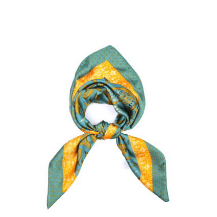 Хустка жіноча з принтом атлас різнокольорова ПАДУЯ 748-088 Хустка жіноча з принтом атлас різнокольорова ПАДУЯ 748-088