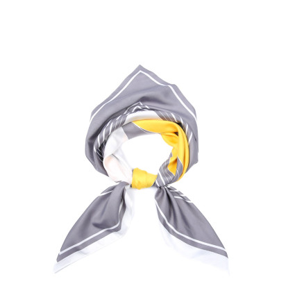 Хустка жіноча з принтом атлас різнокольорова ФЕРРАРА 752-962