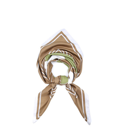 Хустка жіноча з принтом атлас різнокольорова ФЕРРАРА 752-979