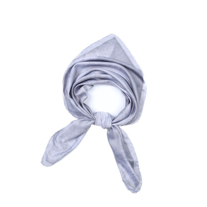Хустка жіноча однотонна атлас сіра СТРЕЗА 804-470 Хустка жіноча однотонна атлас сіра СТРЕЗА 804-470