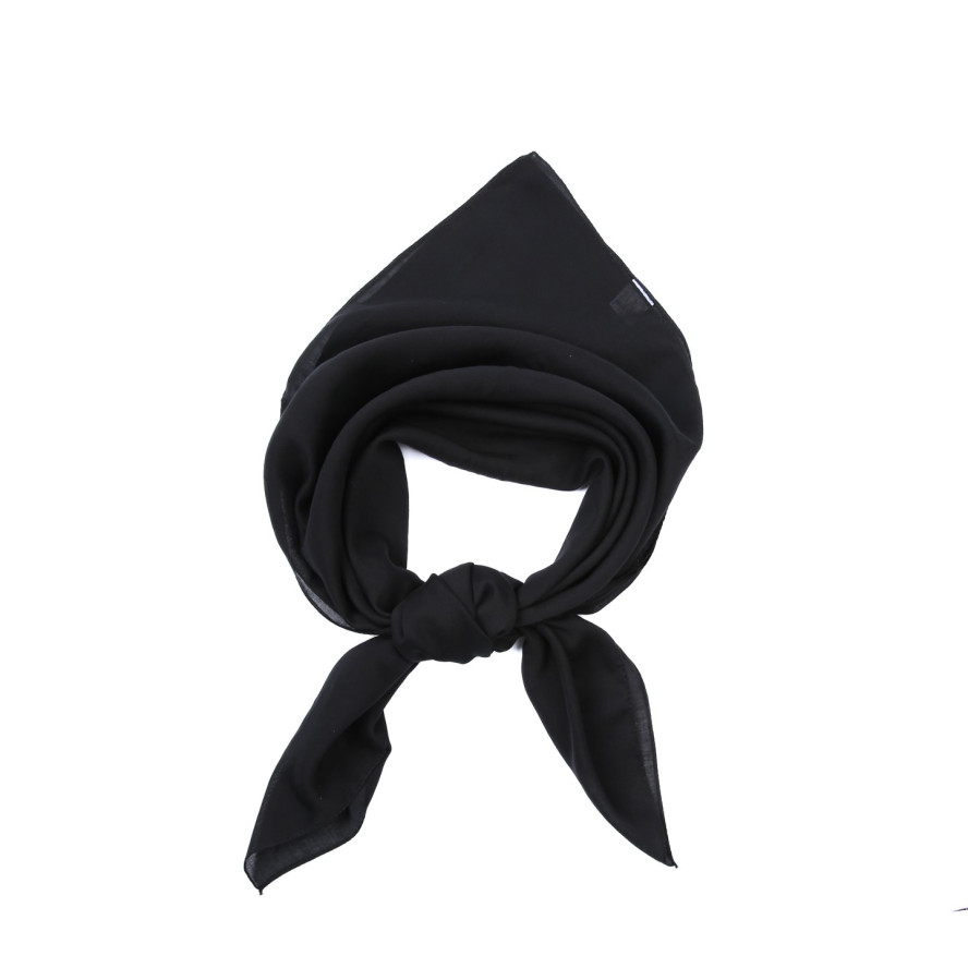 Платок женский однотонный хлопок черный ФОРЛИ 804-494, фото 1