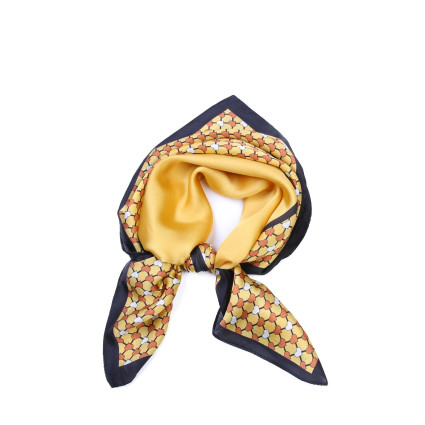 Хустка жіноча з принтом атлас різнокольорова ЕЛЕОНОРА 826-007