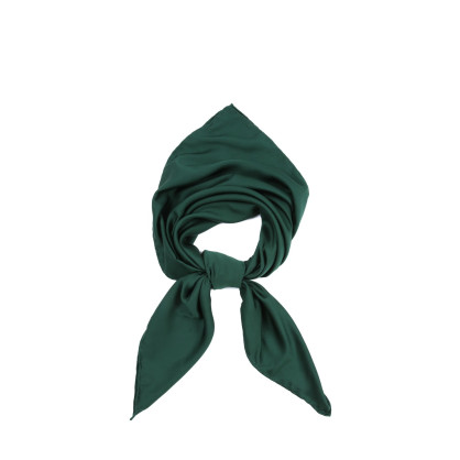 Хустка жіноча однотонна атлас зелена HEIDI 879-119