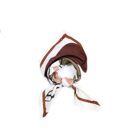 Хустка жіноча з принтом атлас різнокольорова ЛІВОРНО 915-831 Хустка жіноча з принтом атлас різнокольорова ЛІВОРНО 915-831