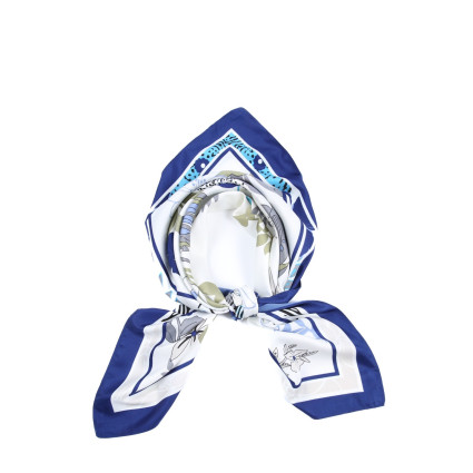 Хустка жіноча з принтом атлас різнокольорова ДЖОЙС 916-159