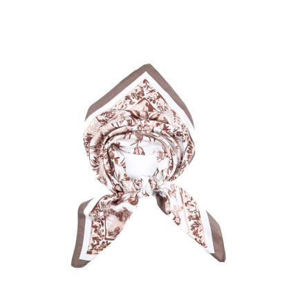 Хустка жіноча з принтом атлас різнокольорова ЖАКЛІН 916-173 Хустка жіноча з принтом атлас різнокольорова ЖАКЛІН 916-173