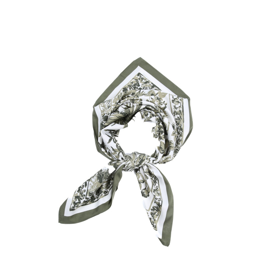 Хустка жіноча з принтом атлас різнокольорова КЕЛІ 916-203, фото 1