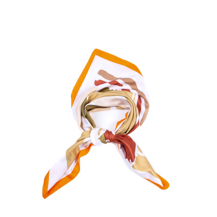 Хустка жіноча з принтом атлас різнокольорова ОФЕЛІЯ 916-463 Хустка жіноча з принтом атлас різнокольорова ОФЕЛІЯ 916-463