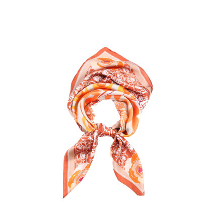 Хустка жіноча з принтом атлас різнокольорова НАОМІ 916-500 Хустка жіноча з принтом атлас різнокольорова НАОМІ 916-500