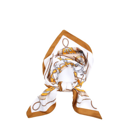 Хустка жіноча з принтом атлас різнокольорова ДІНЕР 916-548 Хустка жіноча з принтом атлас різнокольорова ДІНЕР 916-548