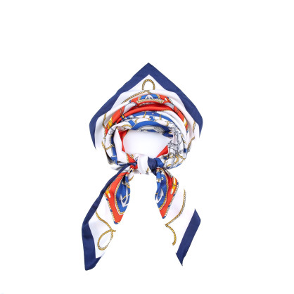 Хустка жіноча з принтом атлас різнокольорова ДІНЕР 916-562