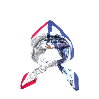 Хустка жіноча з принтом атлас різнокольорова АГНЕТ 916-586 Хустка жіноча з принтом атлас різнокольорова АГНЕТ 916-586