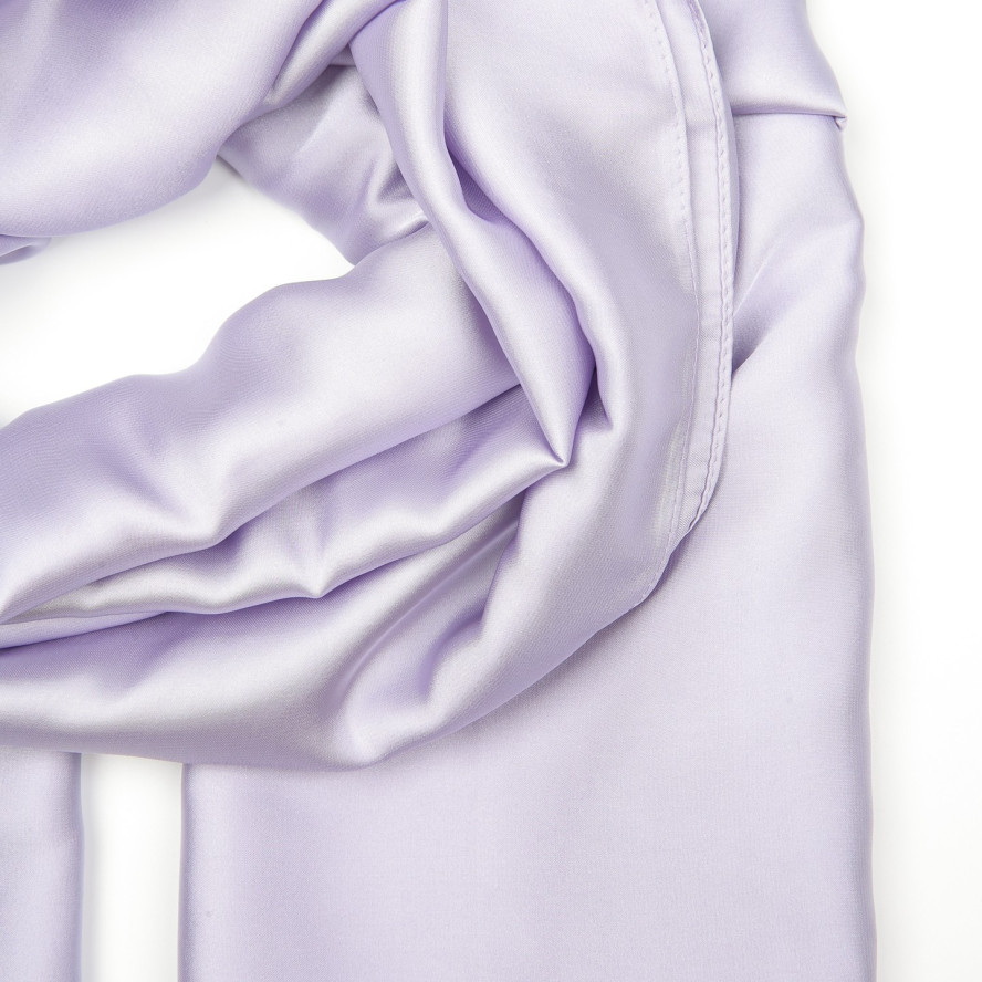 Палантин жіночий однотонний атлас фіолетовий КРІСТАЛ 723-481, фото 2