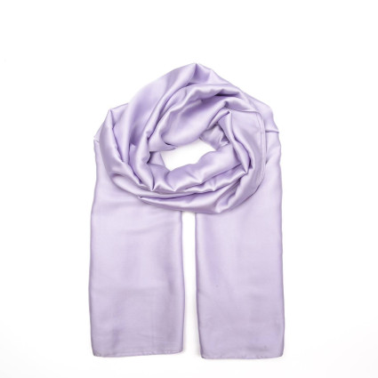 Палантин жіночий однотонний атлас фіолетовий КРІСТАЛ 723-481