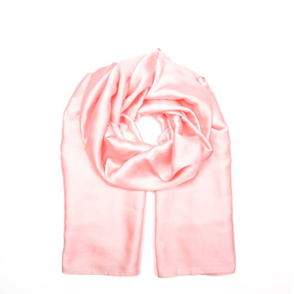 Палантин жіночий однотонний атлас рожевий КРІСТАЛ 723-498 Палантин жіночий однотонний атлас рожевий КРІСТАЛ 723-498