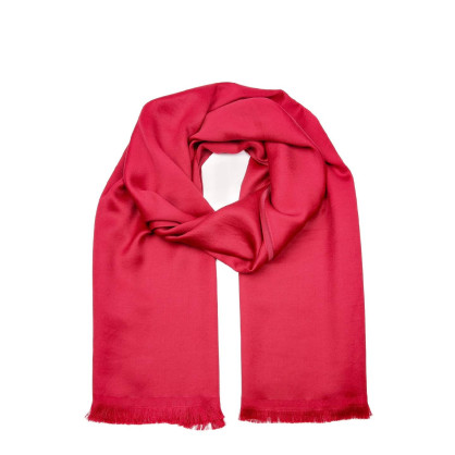 Палантин женский однотонный хлопок бордовый ВАРВАРА 723-559