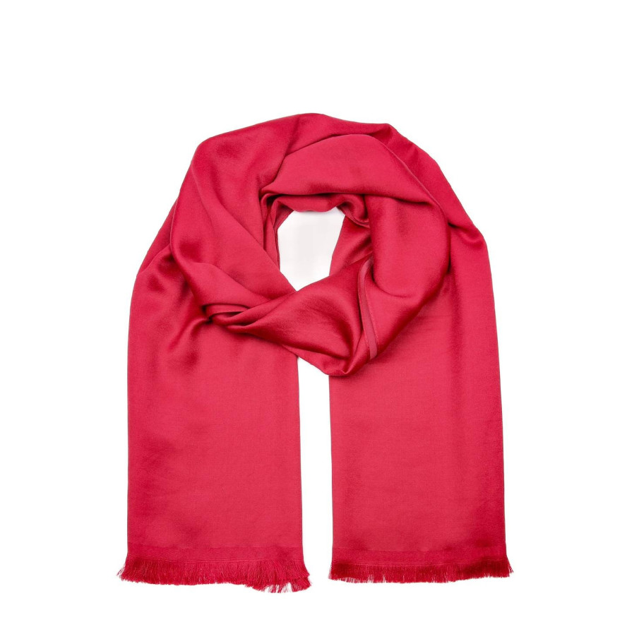 Палантин жіночий однотонний бавовна бордовий ВАРВАРА 723-559, фото 1