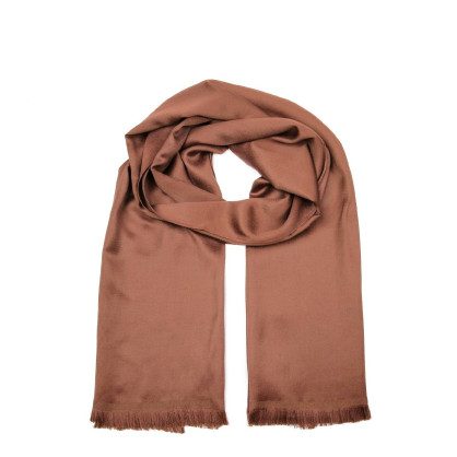 Палантин жіночий однотонний бавовна коричневий ВАРВАРА 723-658 Палантин жіночий однотонний бавовна коричневий ВАРВАРА 723-658
