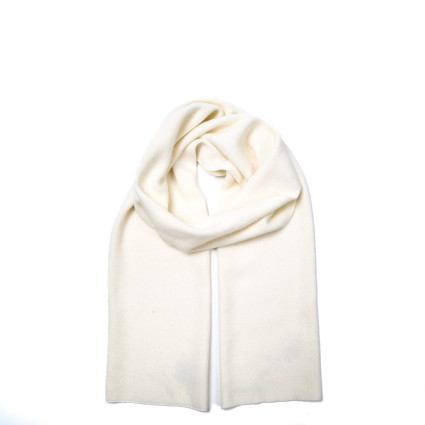 Шарф мужской однотонный шерсть белый FELIX 544-073