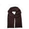 Шарф жіночий однотонний вовна коричневий FELIX 544-110