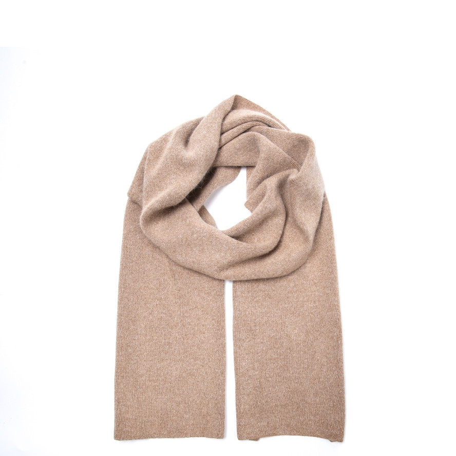 Шарф женский однотонный шерсть бежевый FELIX 544-127, фото 1