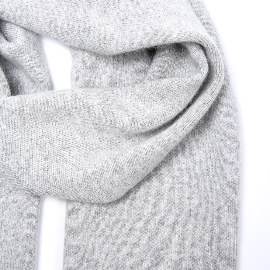 Шарф жіночий однотонний вовна сірий FELIX 595-395, фото 2