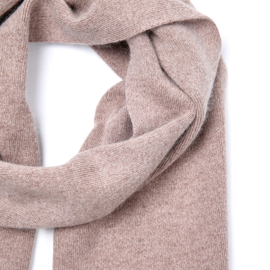 Шарф жіночий однотонний вовна бежевий FELIX 671-761, фото 2
