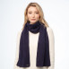 Шарф жіночий однотонний вовна синій AMALA 309-274, фото 4