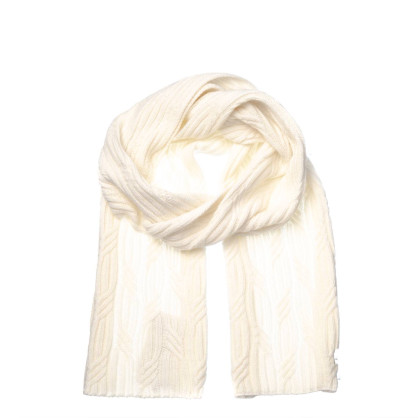 Шарф жіночий однотонний вовна білий AMALA 444-708 Шарф жіночий однотонний вовна білий AMALA 444-708