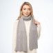 Шарф жіночий однотонний вовна сірий AMALA 444-715, фото 3