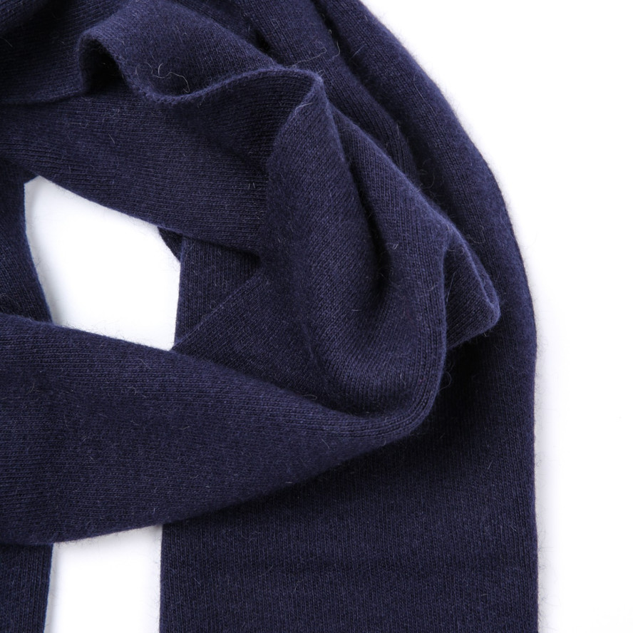 Шарф жіночий однотонний вовна синій FELIX 865-244, фото 2