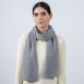 Шарф жіночий однотонний ангора сірий HENRY 865-268, фото 3