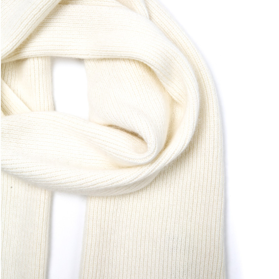 Шарф жіночий однотонний ангора молочний HENRY 865-282, фото 2