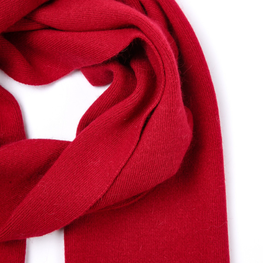 Шарф жіночий однотонний вовна червоний FELIX 984-570, фото 2