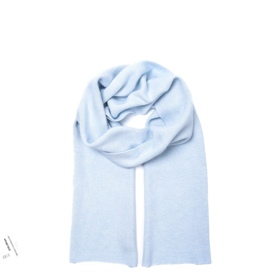 Шарф жіночий однотонний вовна блакитний FELIX 984-587, фото 1