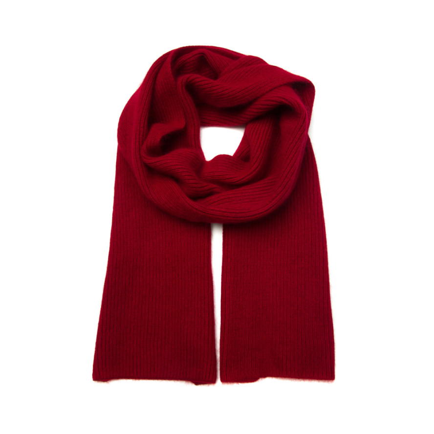 Шарф жіночий однотонний ангора червоний HENRY 024-046, фото 1