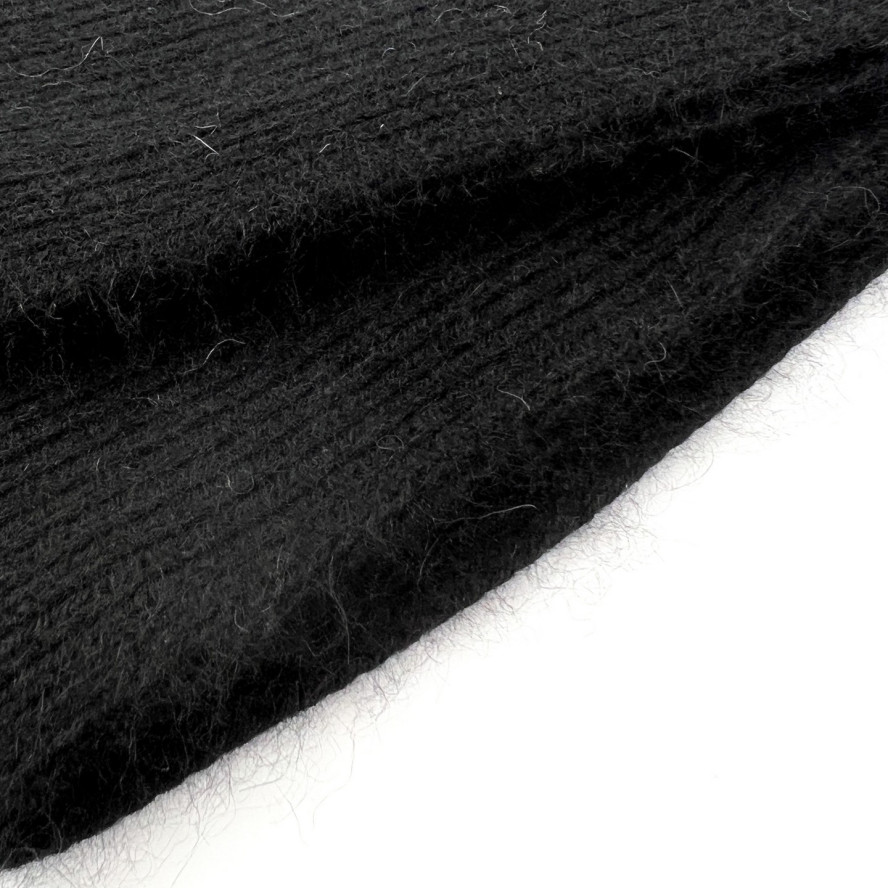 Шарф жіночий однотонний ангора чорний HENRY 267-597, фото 2