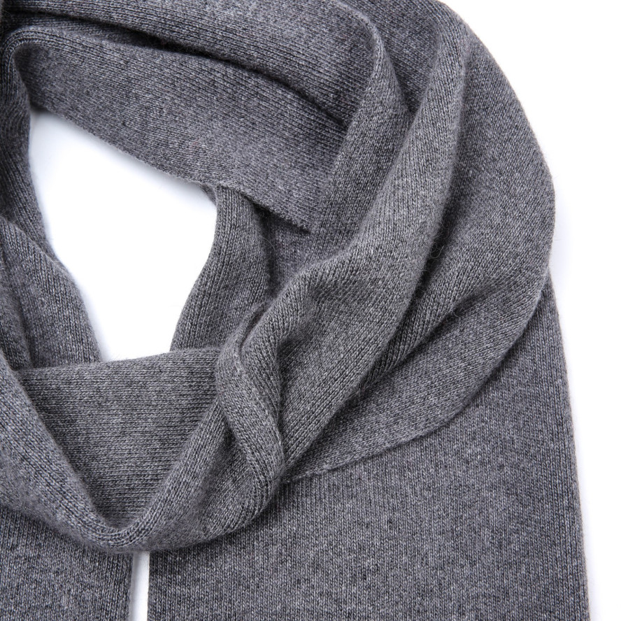 Шарф жіночий однотонний вовна сірий FELIX 364-951, фото 2