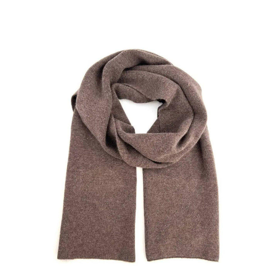 Шарф жіночий однотонний вовна коричневий FELIX 704-139, фото 1