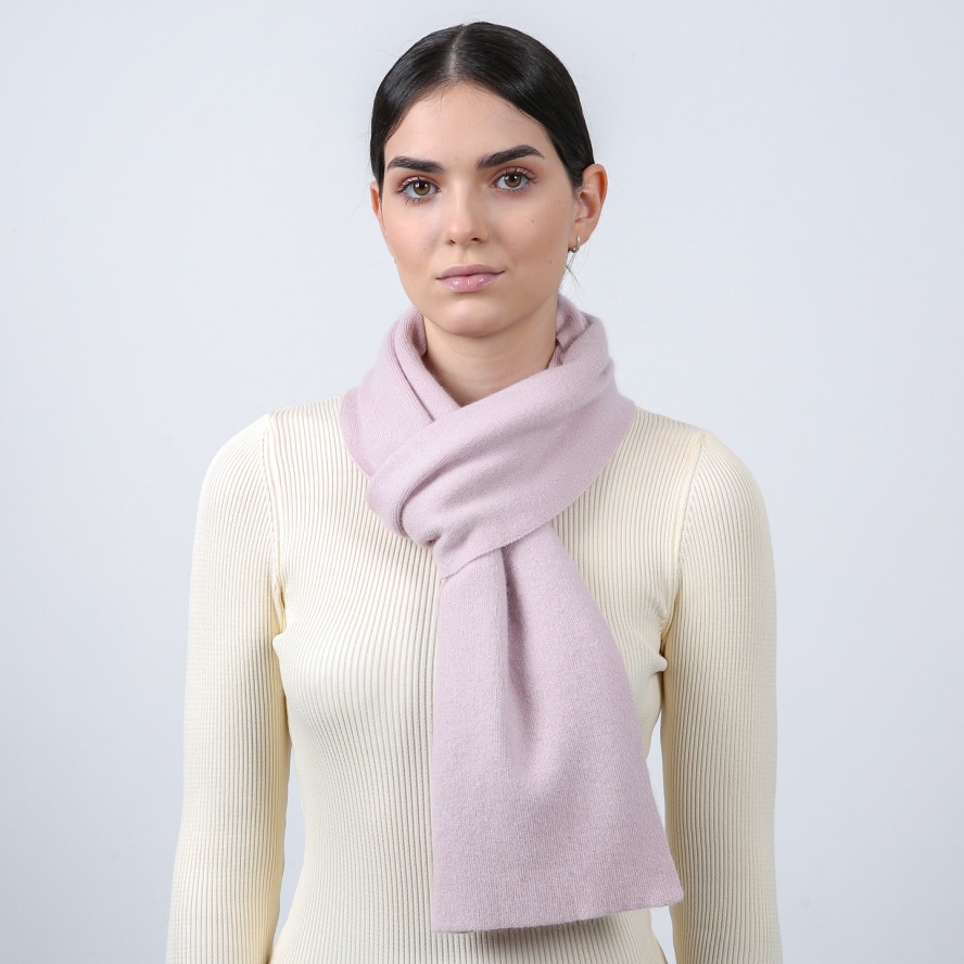 Шарф жіночий однотонний вовна рожевий FELIX 947-048, фото 3
